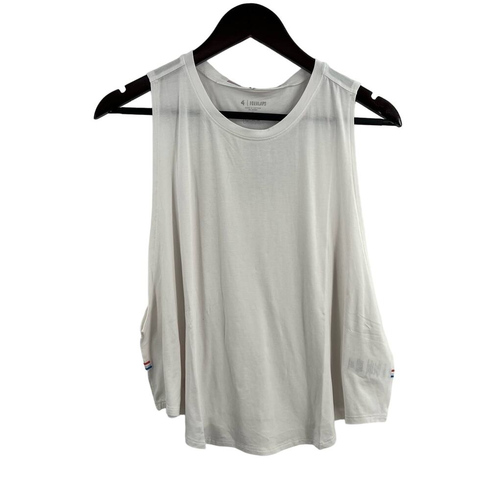 4 Laps Tank XL White Curve‎ Activewear Top New
